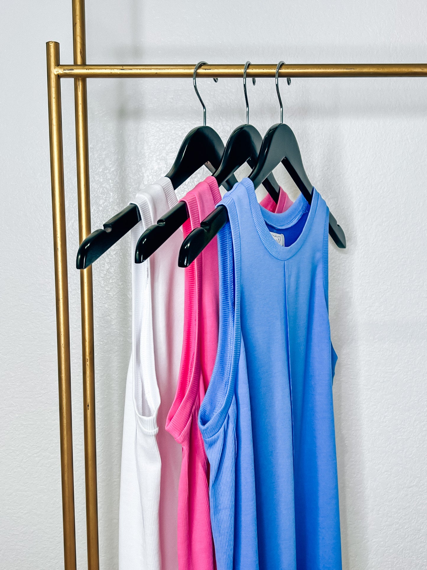 Pink Dempsey Swing Tank - Southern Belle Boutique