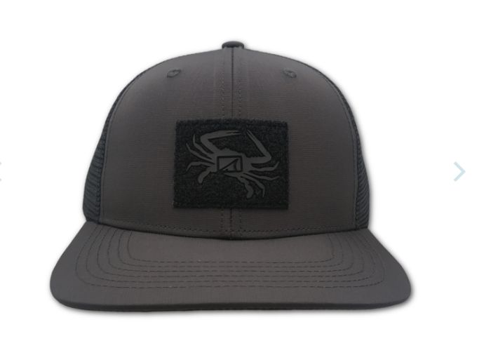Drifter Felt Patch Cap - Charcoal/Black - Southern Belle Boutique