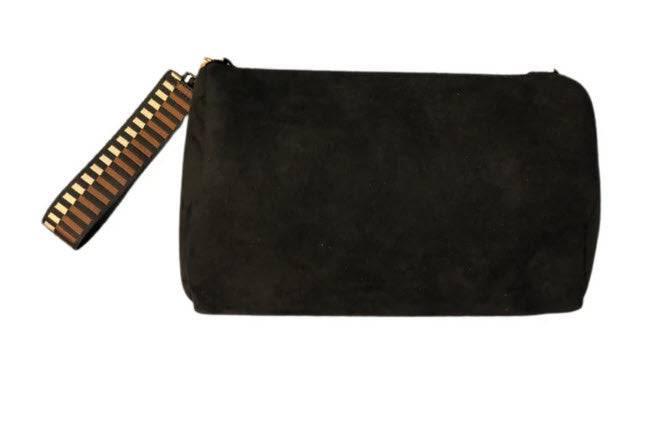 Blk Suede Cross Body - Southern Belle Boutique