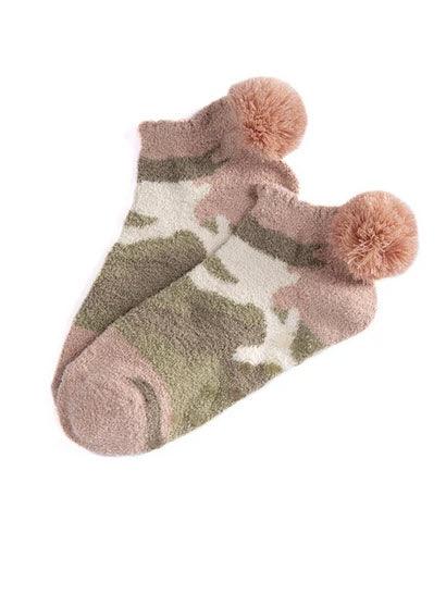 Chloe Plaid Plush Home Socks - Southern Belle Boutique