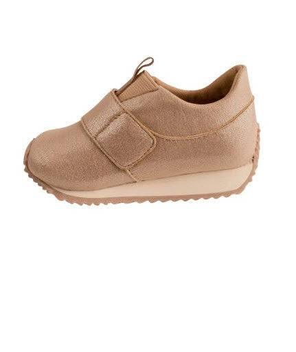 Avery Toddler Taupe Shimmer Sneaker - Southern Belle Boutique