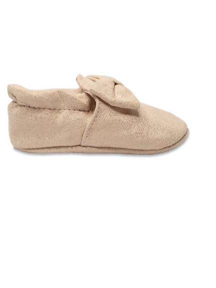Maren Infant/Toddler Shimmer Slippers w/Bow - Southern Belle Boutique