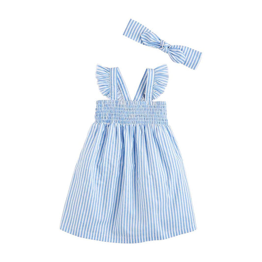 Smocked Sundress & Headband Set - Southern Belle Boutique