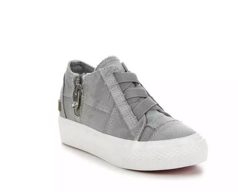 Mamba Kids Grey Wedge Sneakers | Southern Belle Boutique