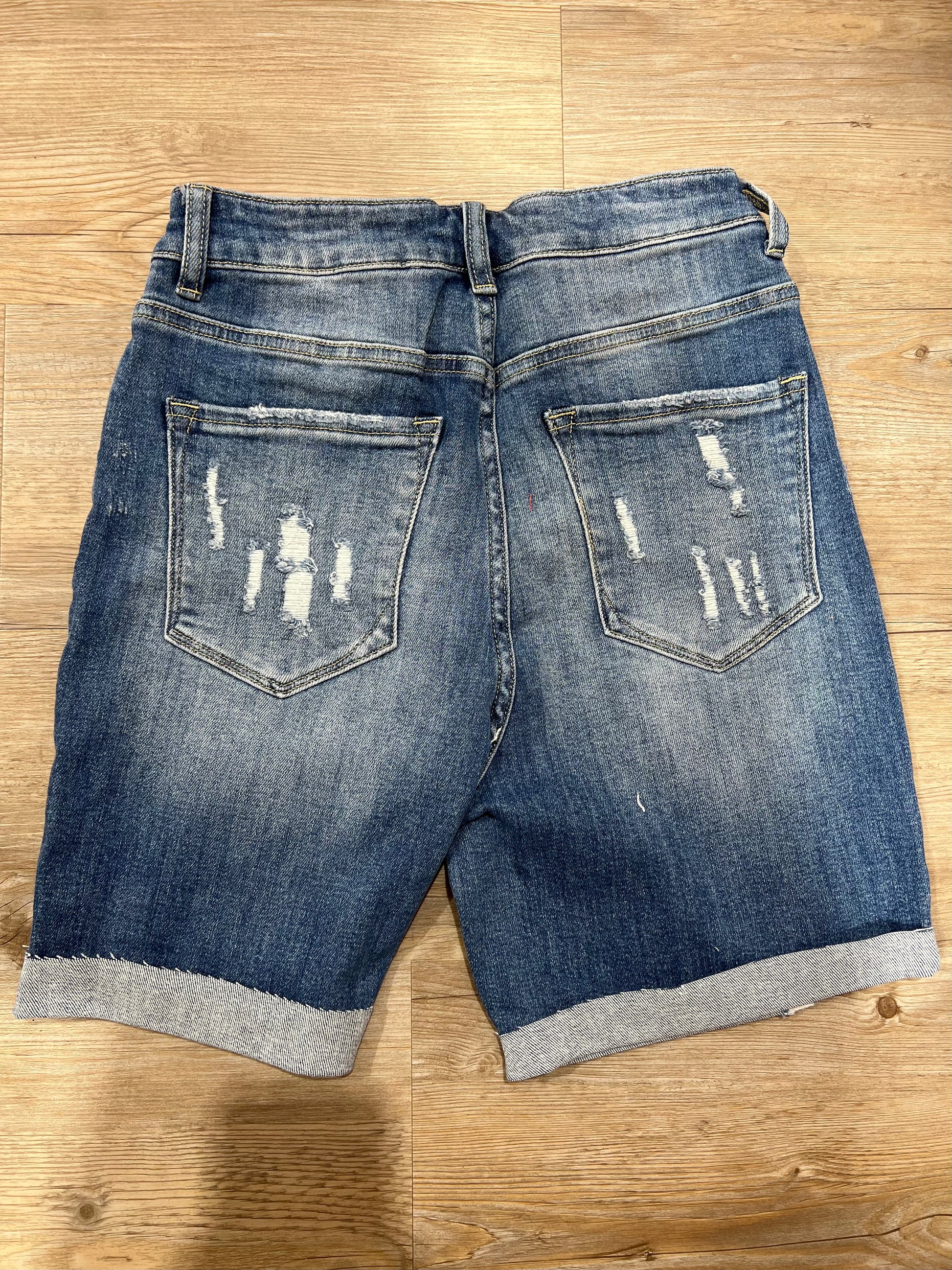 Boyfriend Distressed Shorts - Southern Belle Boutique