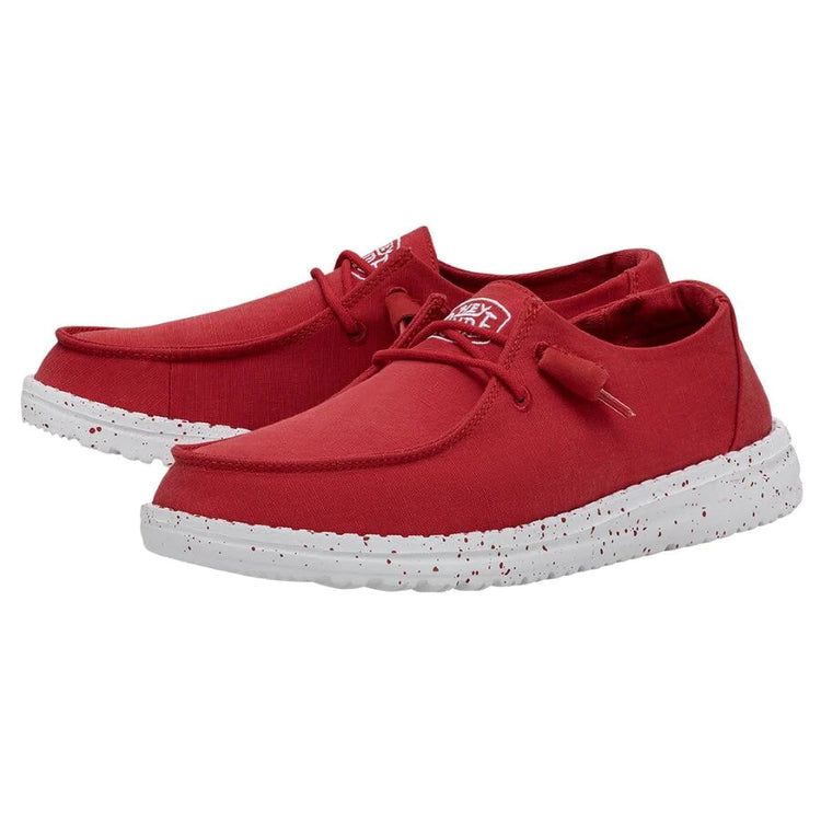 Wendy Slub Canvas Red - Southern Belle Boutique