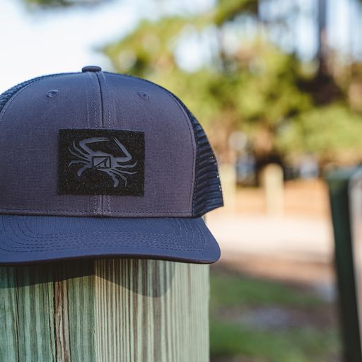 Drifter Felt Patch Cap - Charcoal/Black - Southern Belle Boutique