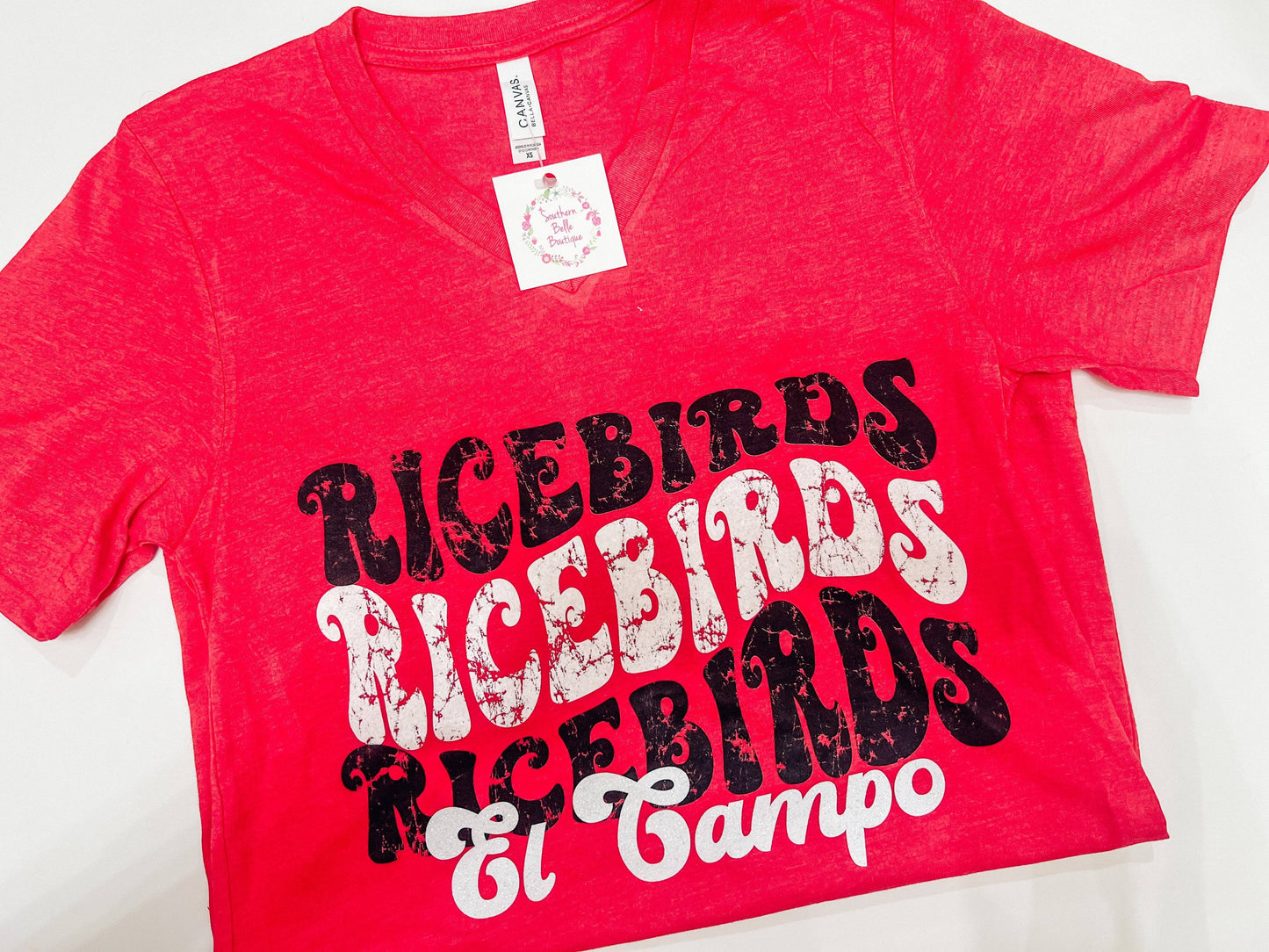 Ricebird Wavy Line Gameday Tee - Southern Belle Boutique