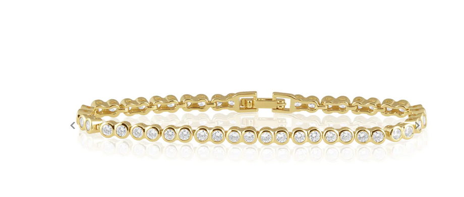Bezel Tennis Bracelet - Southern Belle Boutique