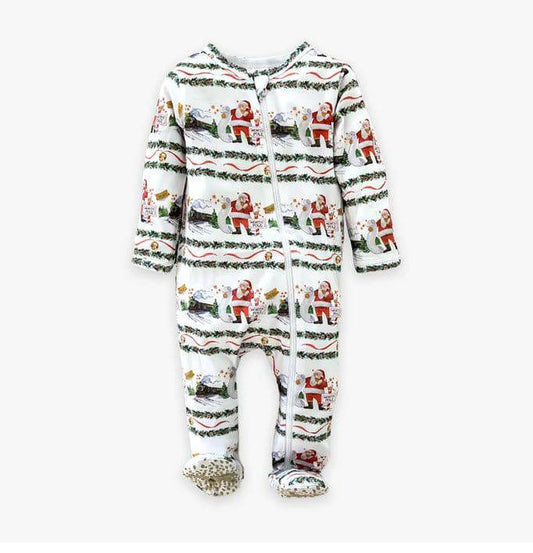 Ticket Please Zipper Footie Jammie - Southern Belle Boutique