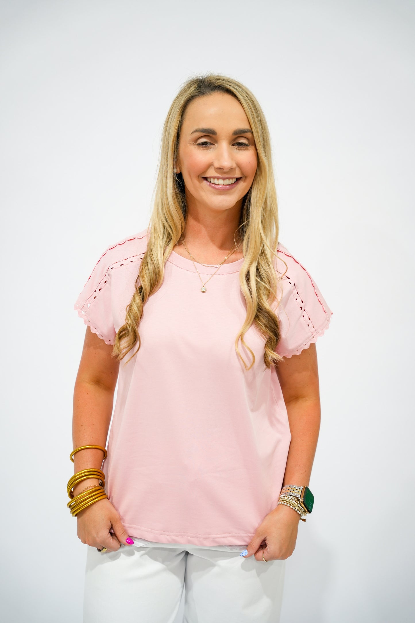 Lavender Ric Rac Detail Top - Southern Belle Boutique