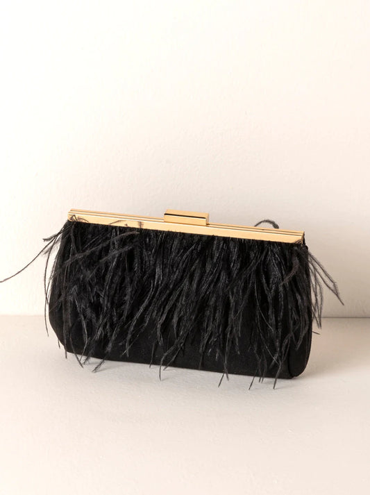 Filomena Clutch - Black - Southern Belle Boutique