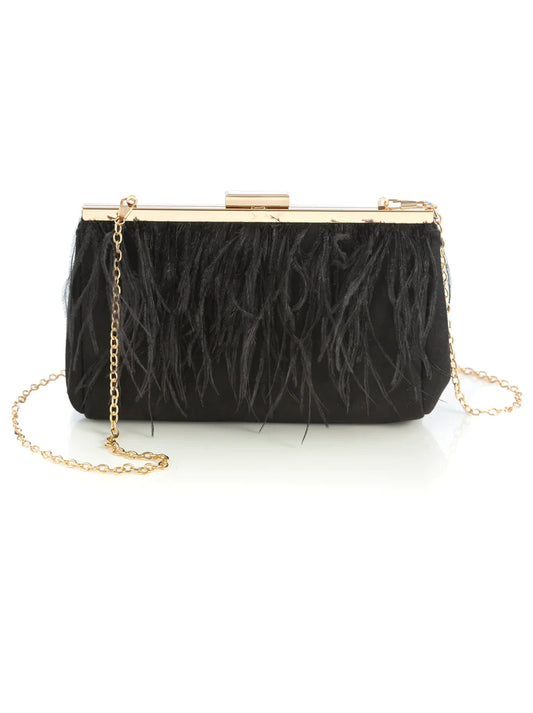 Filomena Clutch - Black - Southern Belle Boutique