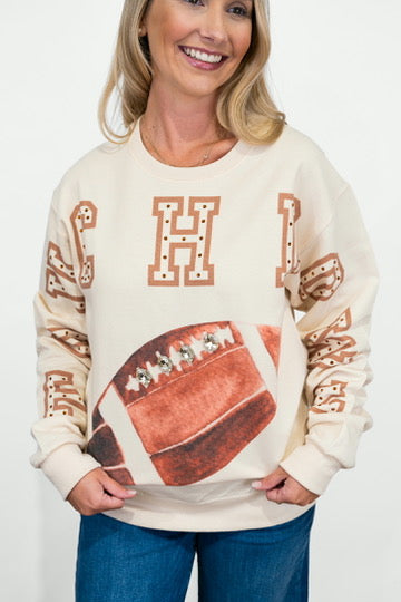 Touchdown Bling Sweatshirt - Southern Belle Boutique