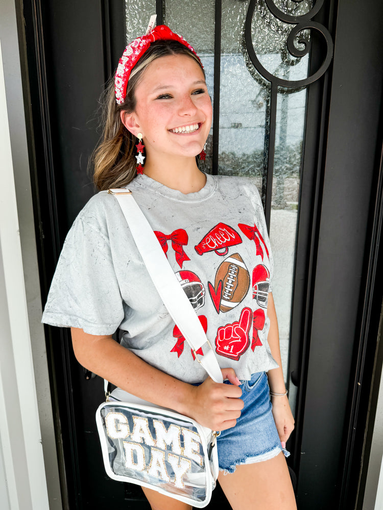 Football & Bows Tee