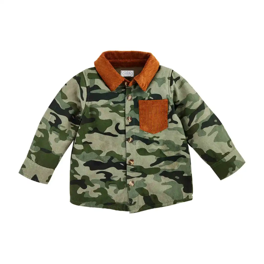 Boy's Camo Shacket - Southern Belle Boutique