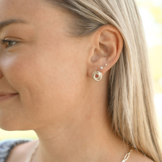 She's Spicy Stud Earrings, Gold - Southern Belle Boutique