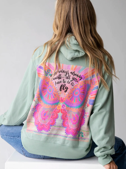 Your WIngs Exist Hoodie Sweatshirt - Southern Belle Boutique