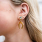 Rodeo Gold Horse Shoe Earrings - Southern Belle Boutique