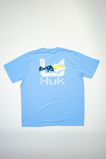 Fish Flag Tee - Marolina Blue