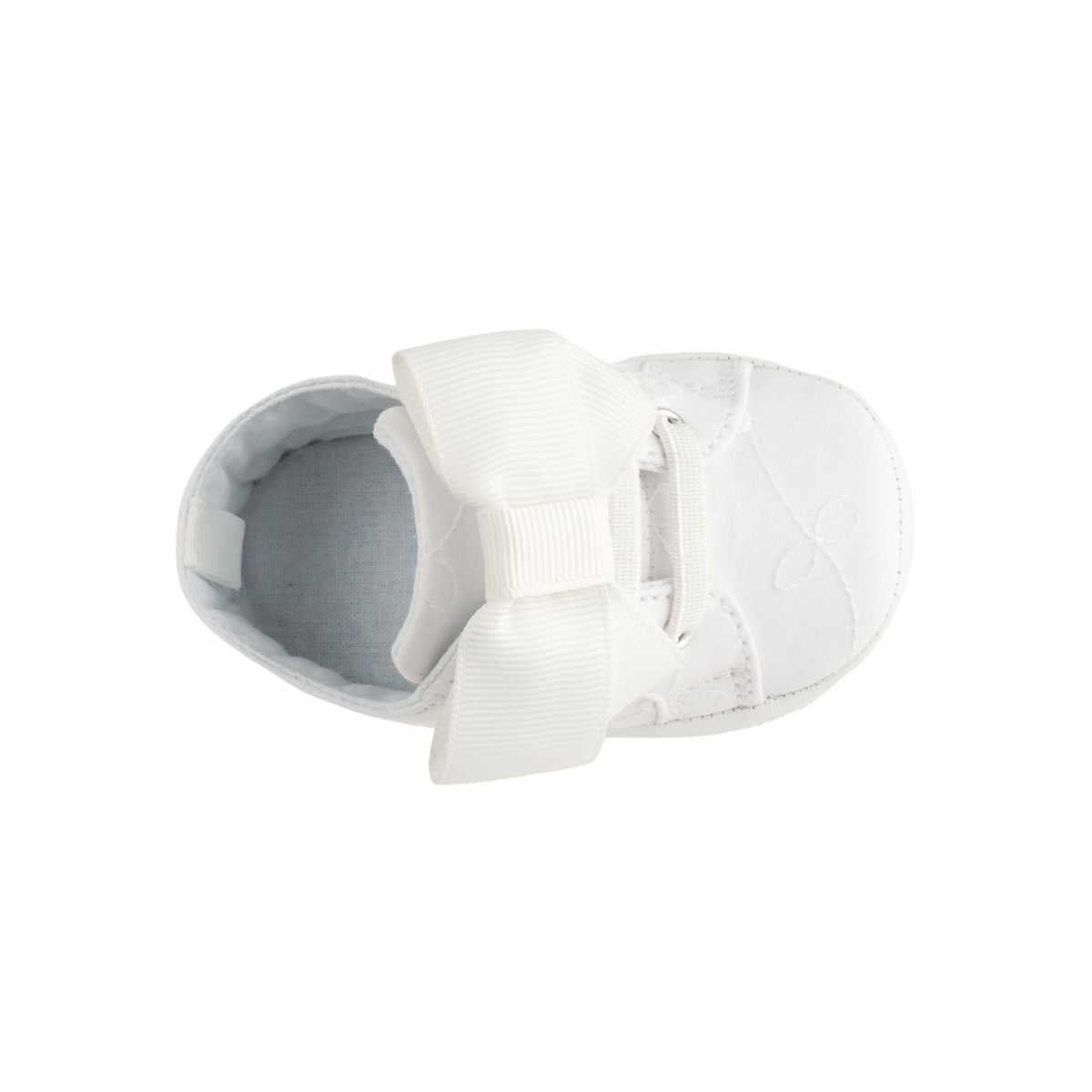 White Eyelet Sneaker w/Bow - Southern Belle Boutique