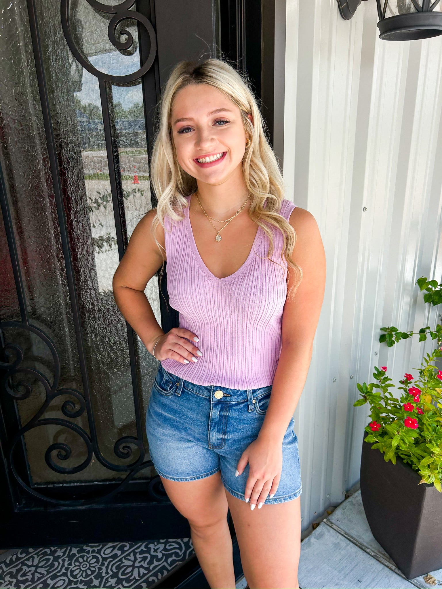 Peony Top - Heather - Southern Belle Boutique