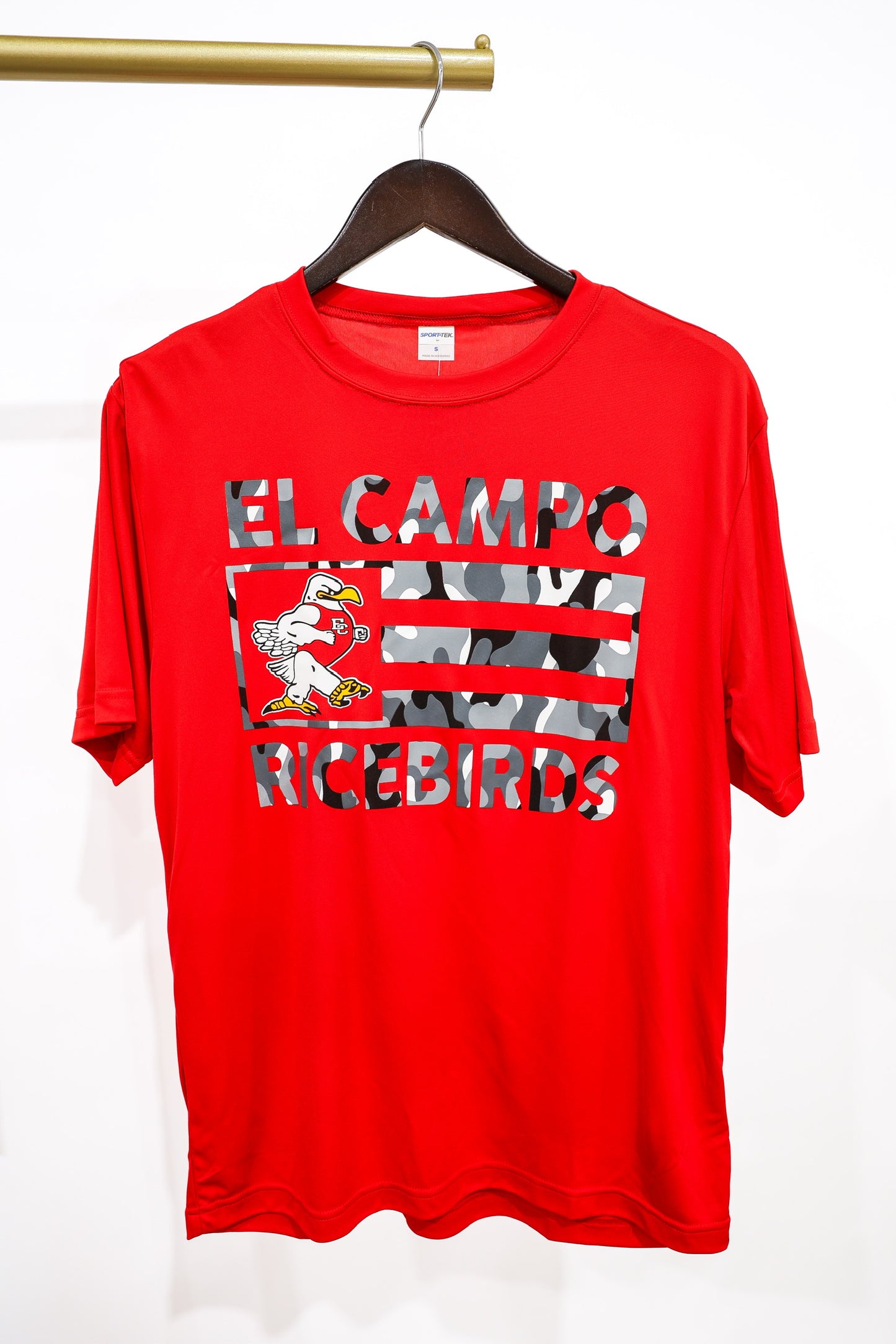 Ricebird Camo Red DriFit Tee