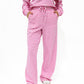 Stripe Mono Tag Pant - Neon Pink