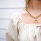 AWE Frontlock Gold Horeshoe Necklace - Southern Belle Boutique
