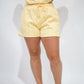 Yellow/White Polka Dot Scuba Short Set - Southern Belle Boutique