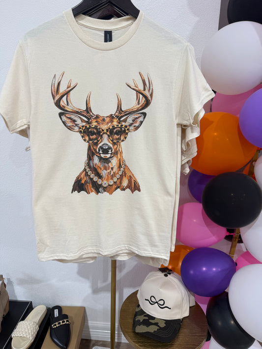 Glam Deer Bling Tee - Southern Belle Boutique