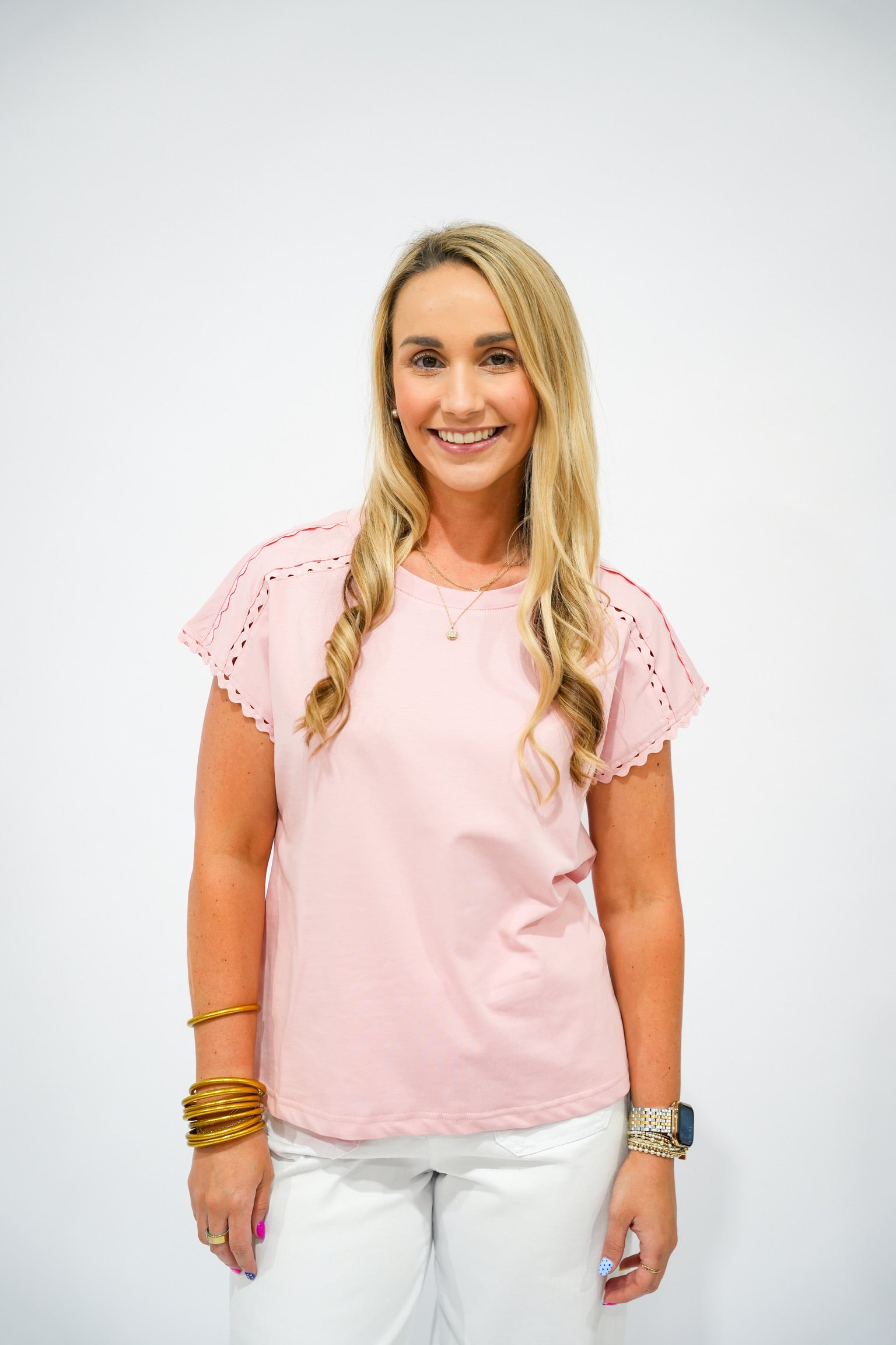 Lavender Ric Rac Detail Top - Southern Belle Boutique