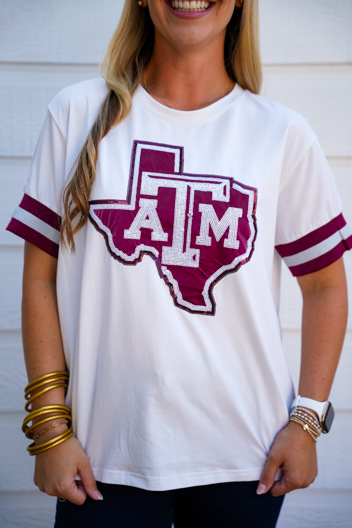 Texas A&M Sparkle Logo T-Shirt