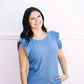 Akiki Top - Stormy Blue - Southern Belle Boutique