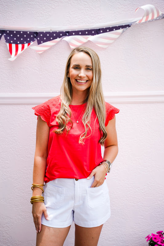 Eve Top - Fiery Red