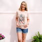 He Is Risen Peach Tee - Southern Belle Boutique
