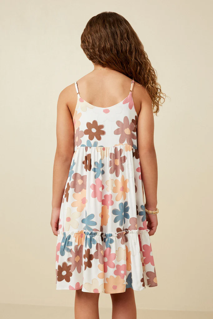 Floral Ruffle Tiered Tank Dress - Southern Belle Boutique