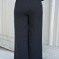 Denali High Rise Wide Leg Cropped Black Pant