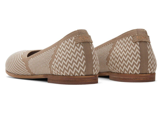 Jutti Neat Taupe Knit Flat - Southern Belle Boutique