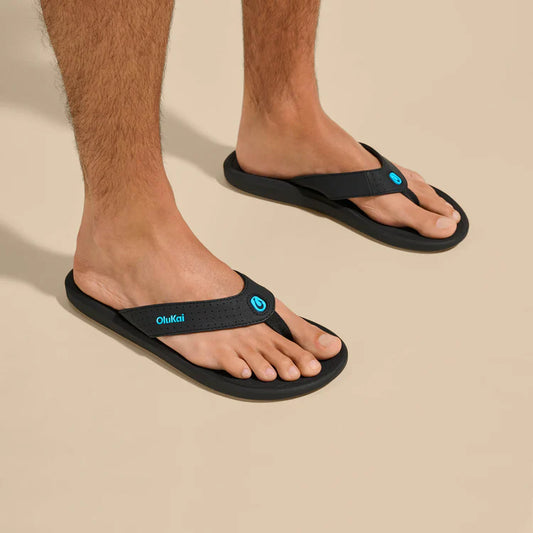 Ki'i Lightweigh Beach Sandal - Lava Rock/Bold Blue - Southern Belle Boutique