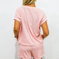 Pink Striped Short Set