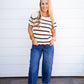 Espresso Scalloped Neck Sweater