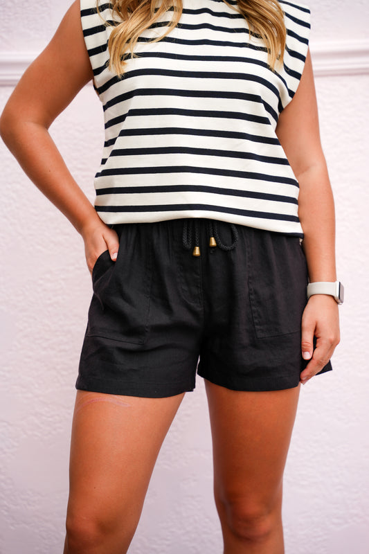 Audra Short - Black - Southern Belle Boutique