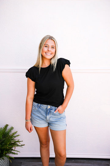 Kai Top - Black - Southern Belle Boutique