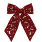 Game Day Charms Bow Clip - Maroon - Southern Belle Boutique