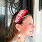 Red Sequin Game Day Headband