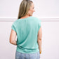 Knotted Hem Jersey Top - Jade - Southern Belle Boutique