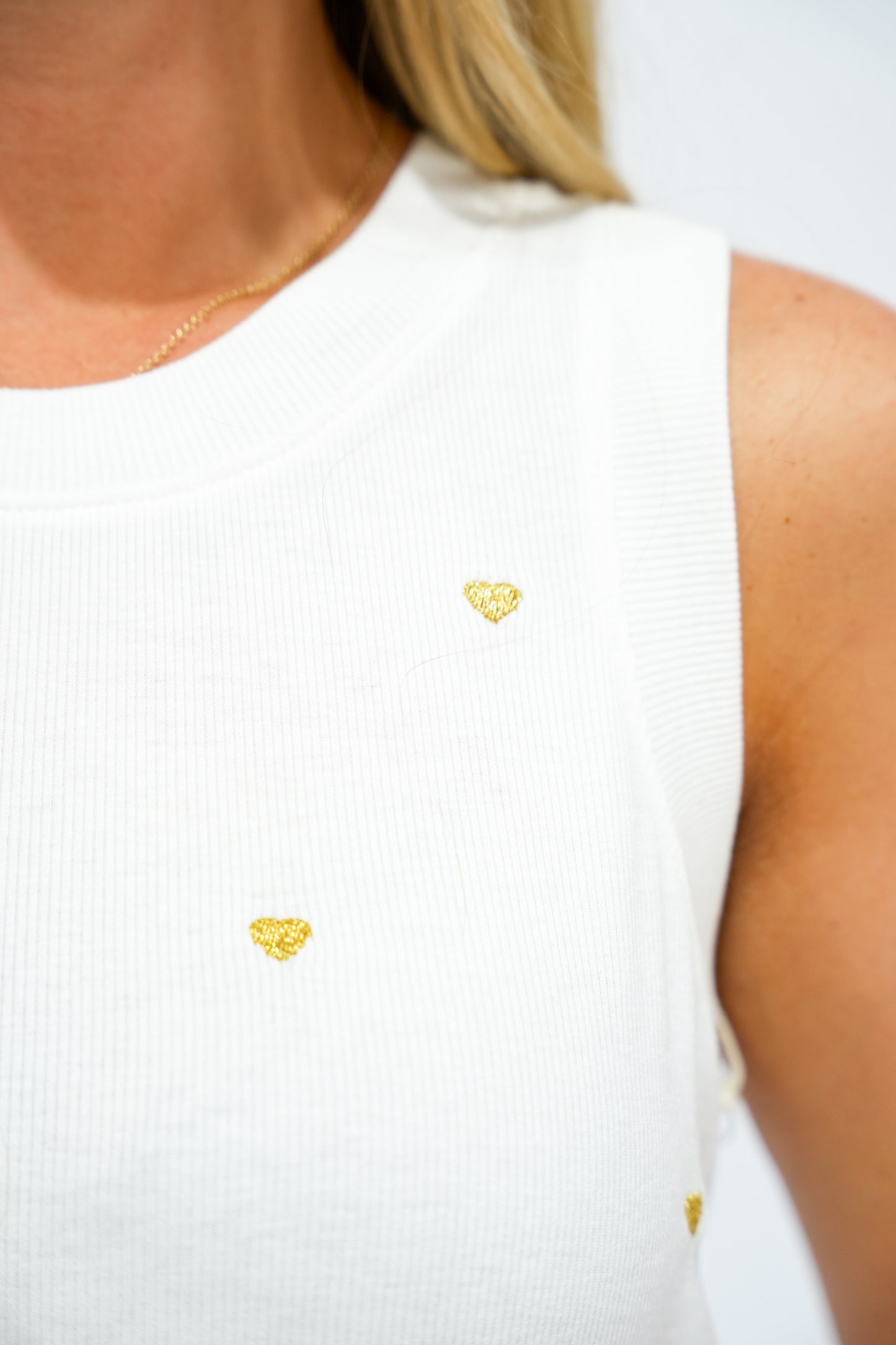 Cleo Tank - White Gold