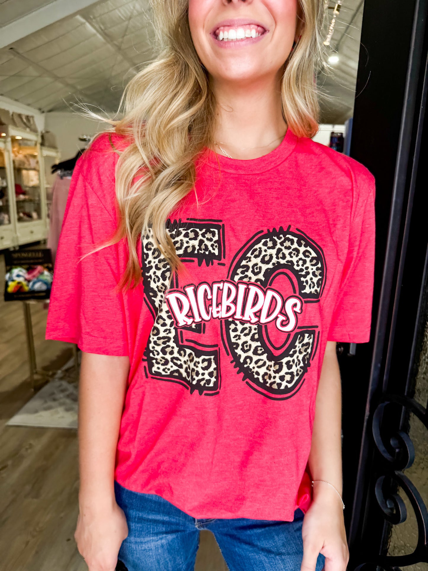 EC Ricebird Cheetah Tee - Southern Belle Boutique