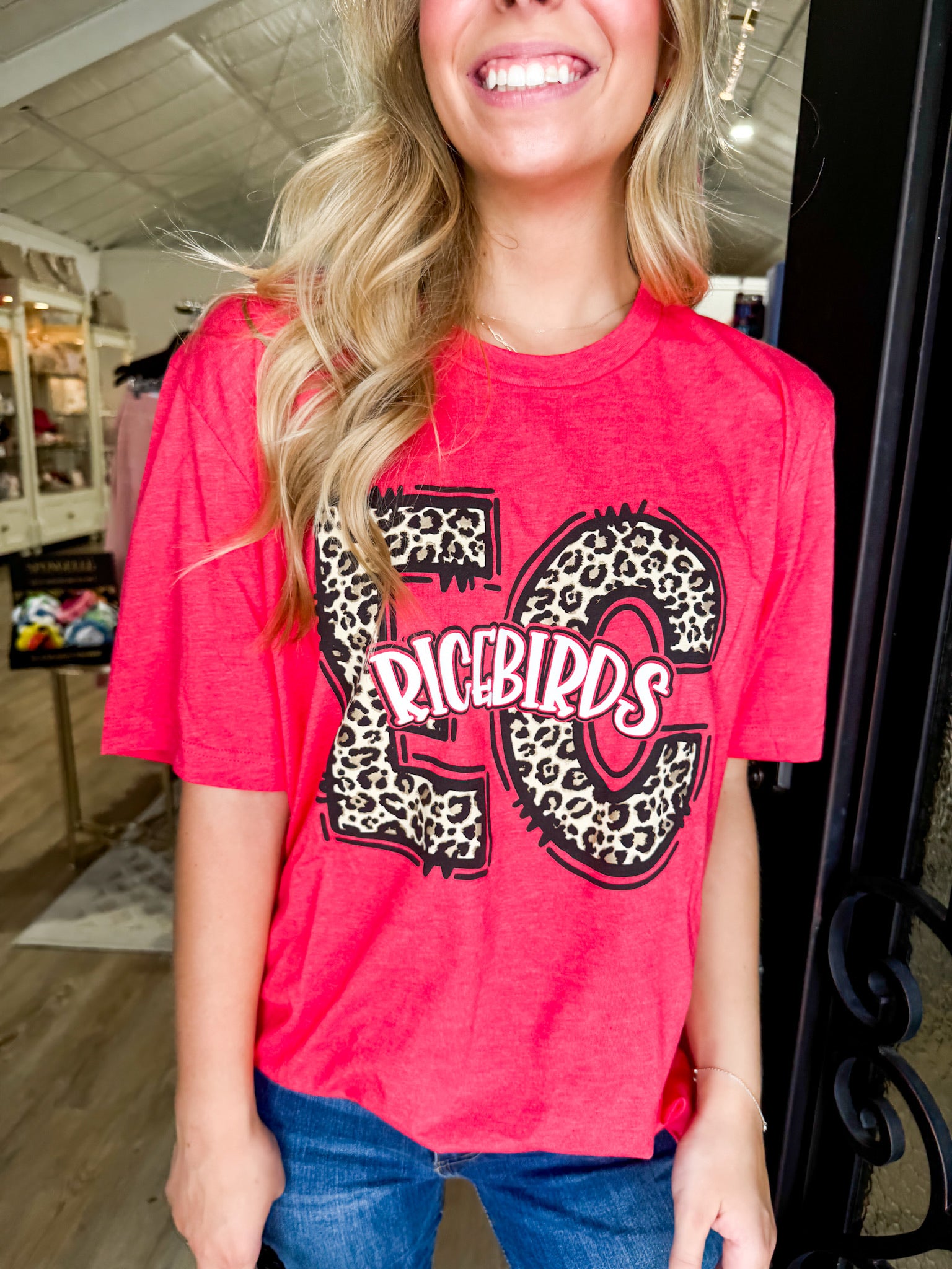 EC Ricebird Cheetah Tee - Southern Belle Boutique